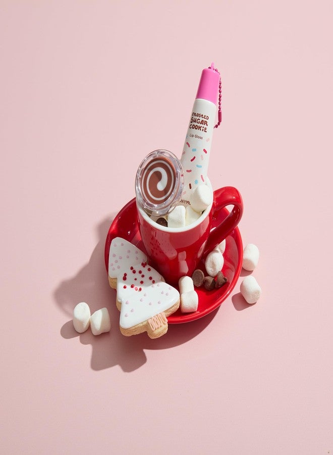 TONYMOLY Jelly Lip Melt + Lip Gloss Key Chain Duo, Limited Edition Holiday Set – Hydrating Lip Balm & Gloss with Hot Chocolate Marshmallow Swirl + Frosted Sugar Cookie, Stocking Stuffer Gift - Image 4
